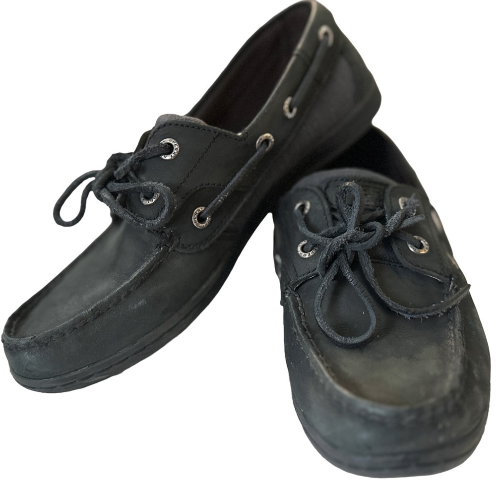 Sperry Women’s Boat Shoes – Black – Size 6.5 (AS3)
